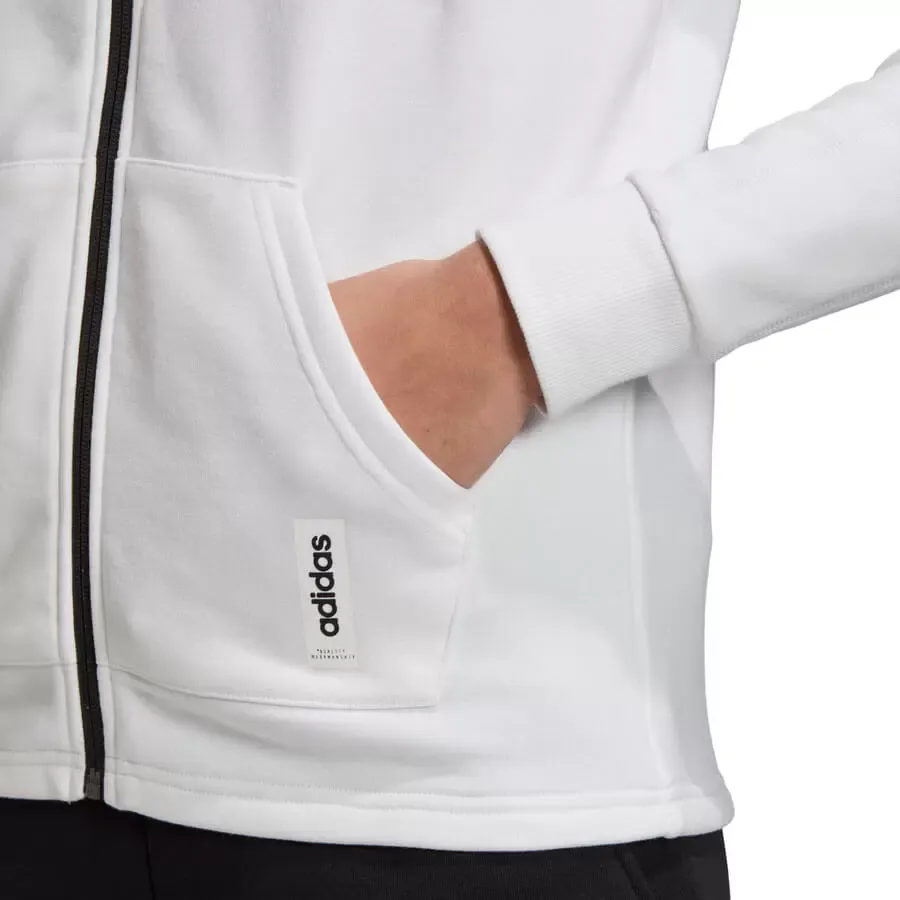 Imagen 3 de 4 de Campera adidas Deportiva Brilliant Basics-BLANCO/NEGRO