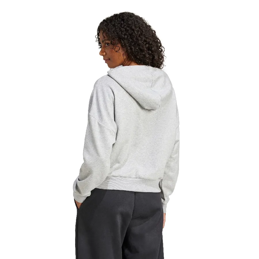 Imagen 1 de 5 de Buzo adidas Essentials Big Logo French Terry Loose-GRIS/NEGRO