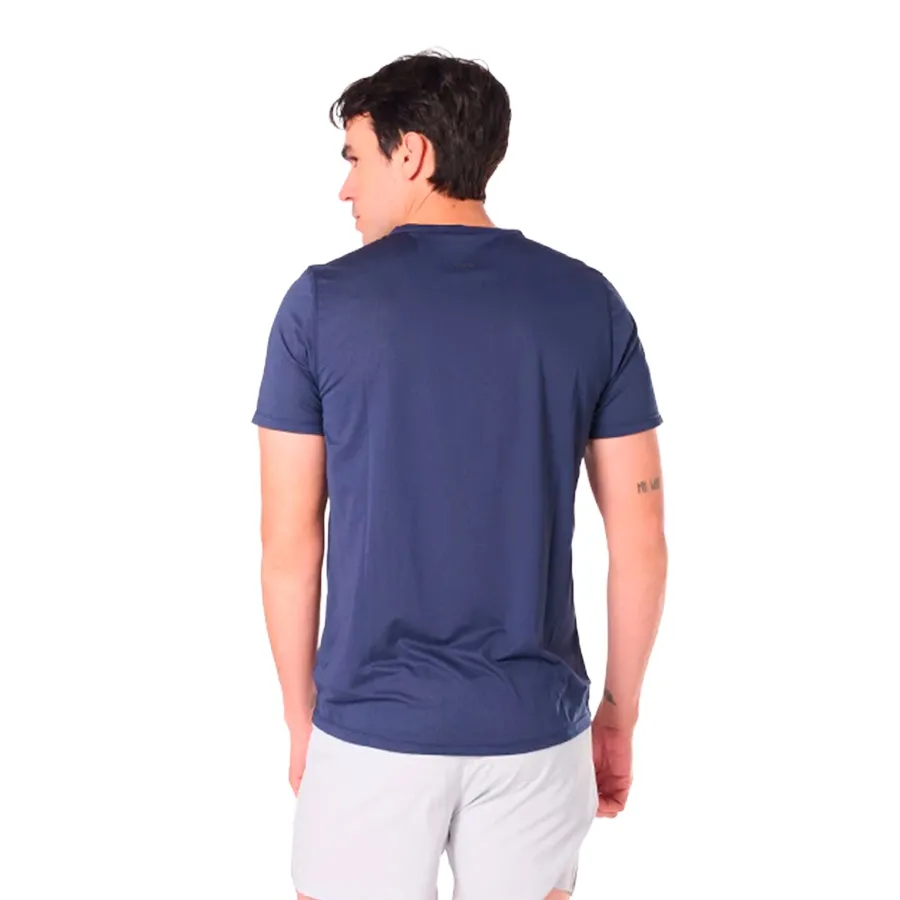 Imagen 1 de 4 de Remera Saucony Manga Corta Stopwatch Graphic-AZUL MARINO