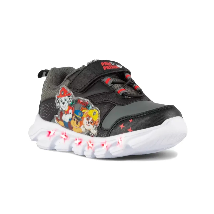 Imagen 2 de 3 de Zapatillas Footy Paw Patrol-GRAFITO/NEGRO/ROJO