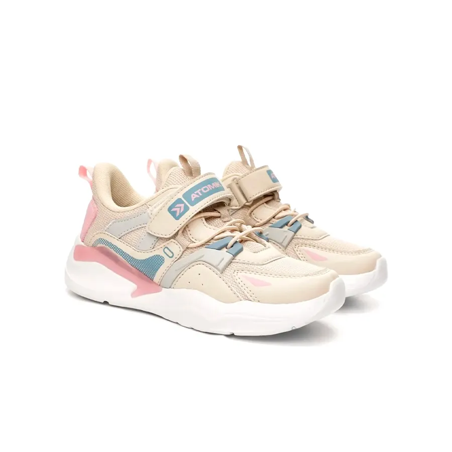 Imagen 1 de 8 de Zapatillas Atomik Arch Con Velcro-BEIGE/ROSA/CELESTE