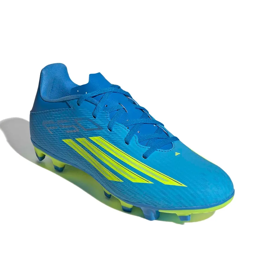 Imagen 1 de 7 de Botines adidas F50 Club Fg-CELESTE/AZUL/AMARILLO FLUOR