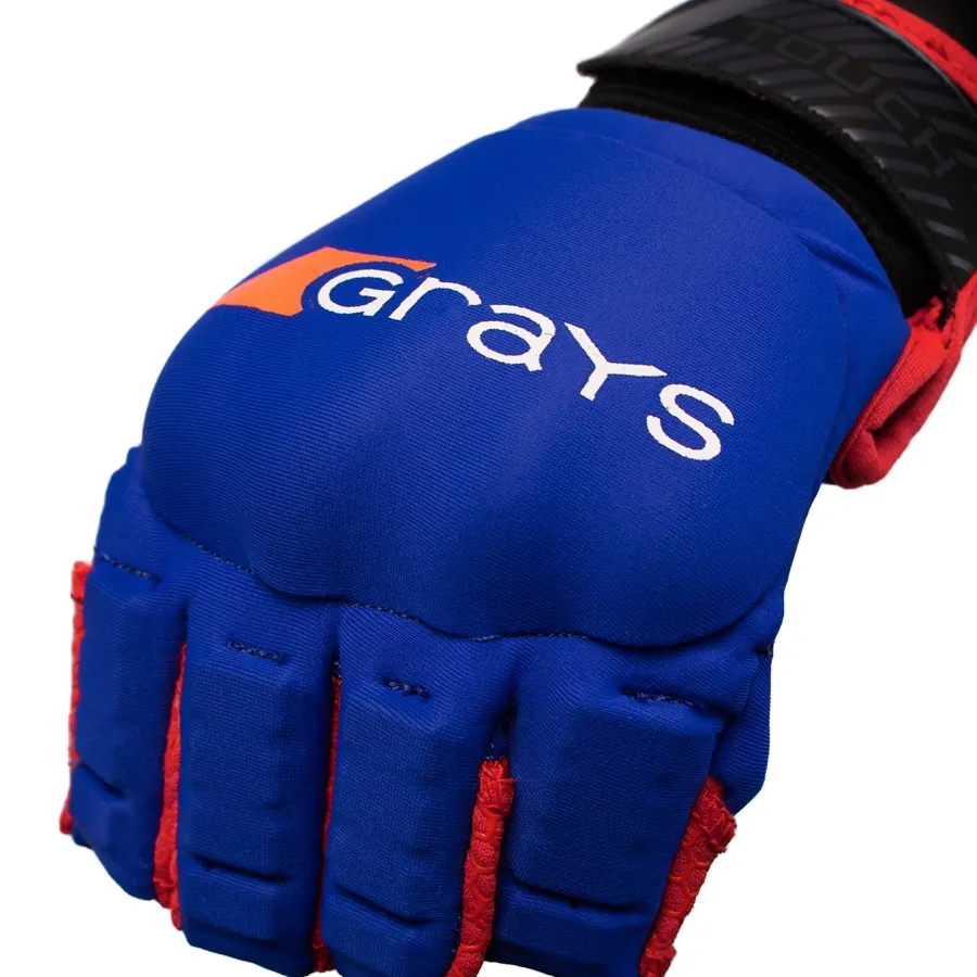 Imagen 2 de 4 de Guantes Grays Hockey Touch  Talle M-AZUL/ROJO/NEGRO