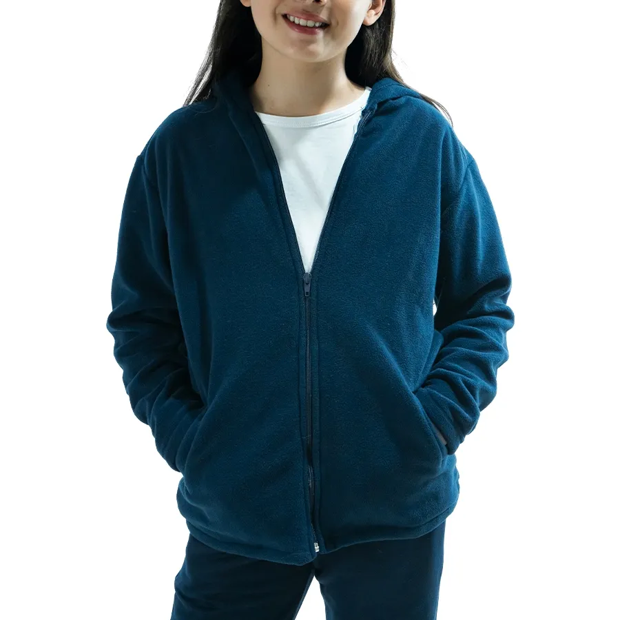 Imagen 2 de 7 de Campera Kamp Colegial Polar K 25-MARINO
