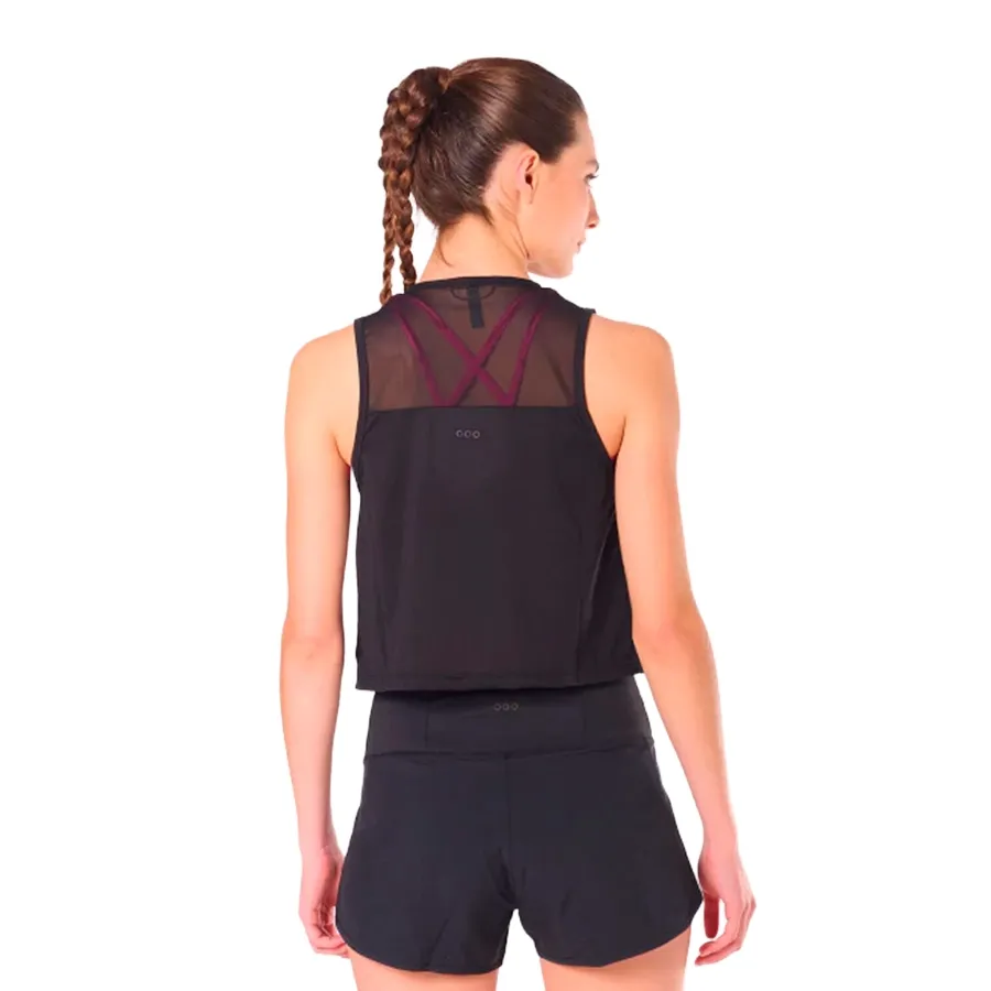 Imagen 1 de 4 de Musculosa Saucony Stopwatch Crop Tank-NEGRO