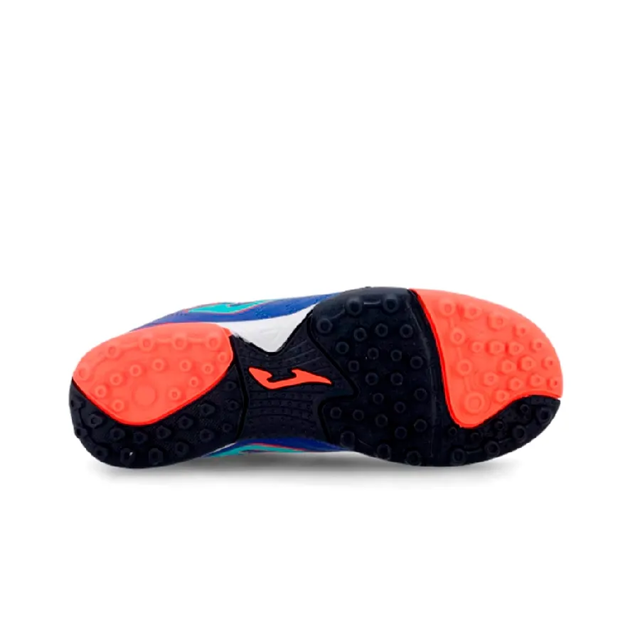 Imagen 5 de 8 de Botines Multitapón Joma Botines Botin Toledo Jr Tf-AZUL FRANCIA/NARANJA