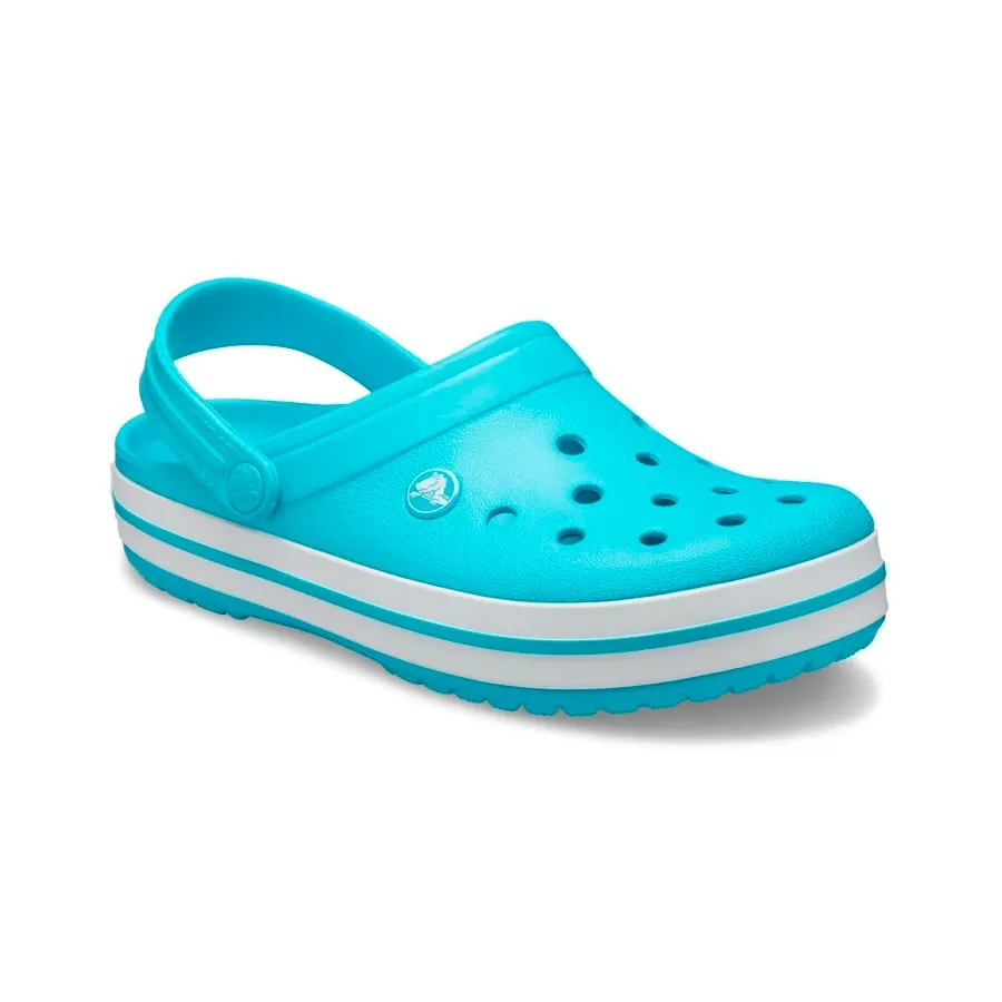 Imagen 1 de 4 de Ojotas Crocs Crocband-AQUA/BLANCO