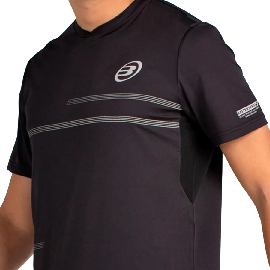Imagen 3 de 4 de Remera Bullpadel Montuno-NEGRO