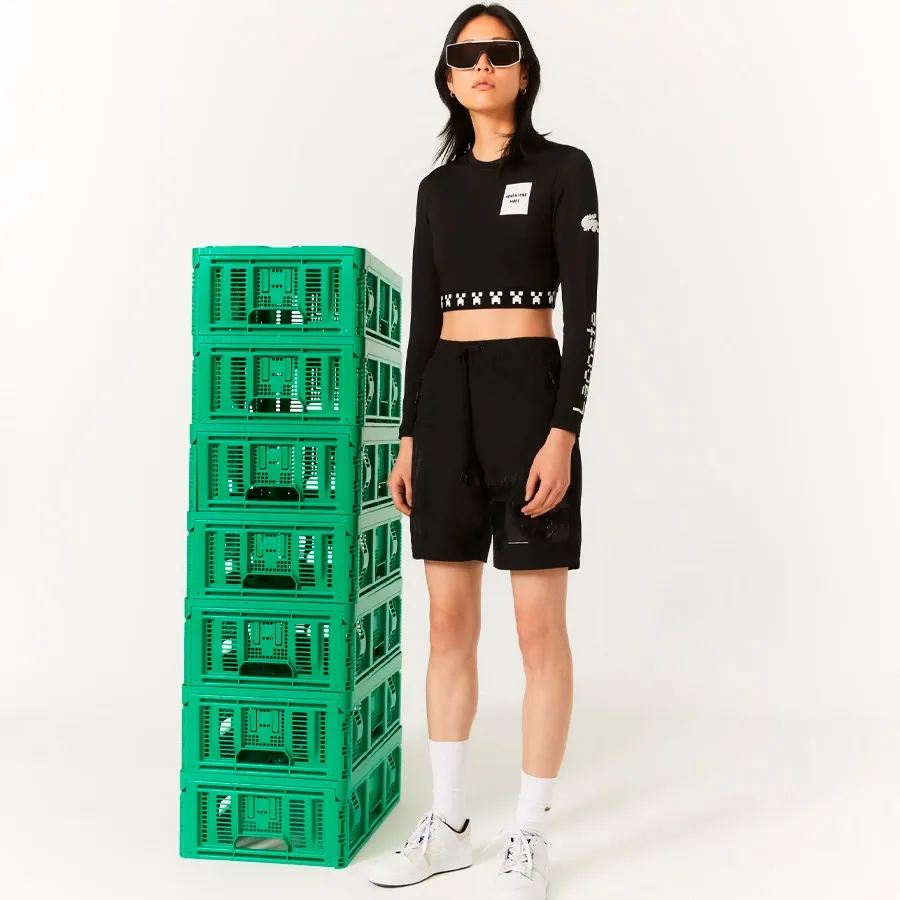 Imagen 3 de 5 de Remera Lacoste Shirt and Cols Roules-NEGRO/BLANCO