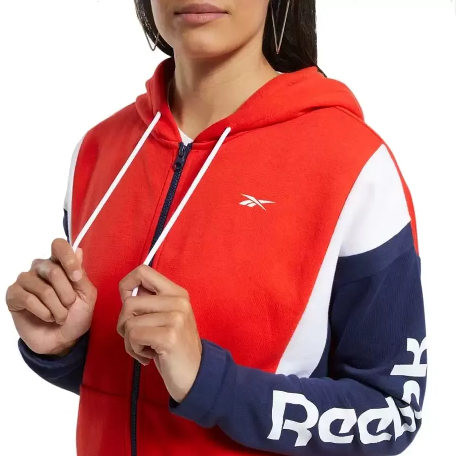 Imagen 2 de 5 de Campera Reebok Te Linear Logo Fl F-ROJO/AZUL/BLANCO