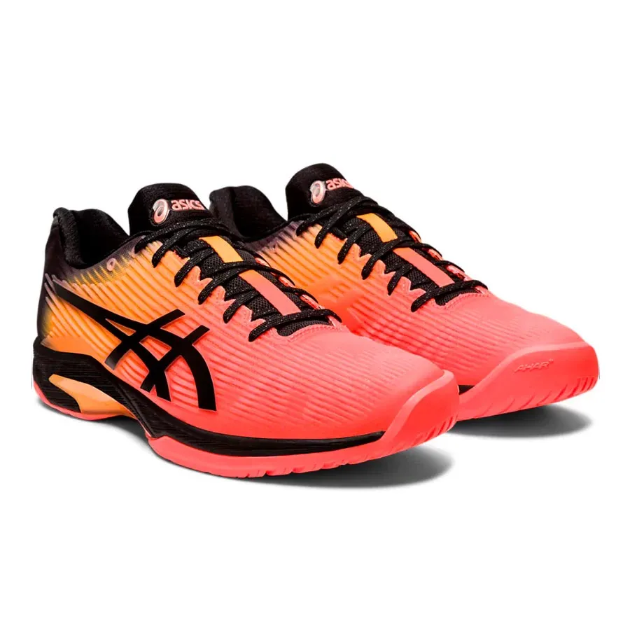 Imagen 3 de 5 de Zapatillas Asics Solution Speed Ff L-NEGRO/CORAL/NARANJA