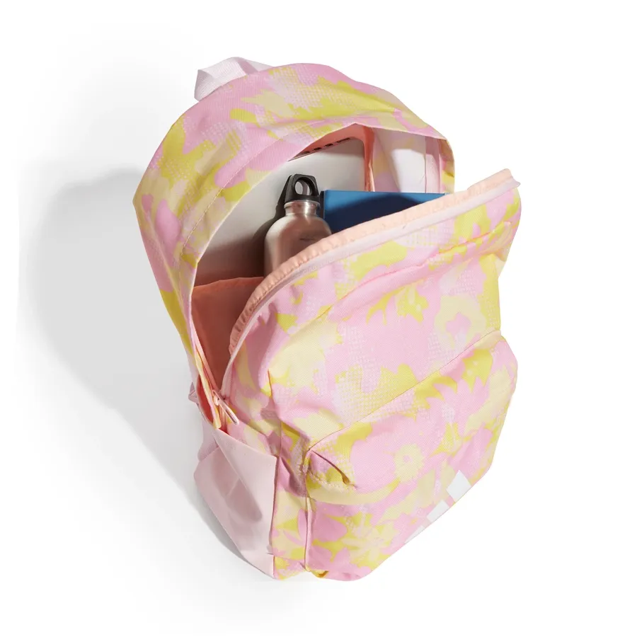 Imagen 3 de 6 de Mochila adidas Tg Flower-ROSA/AMARILLO