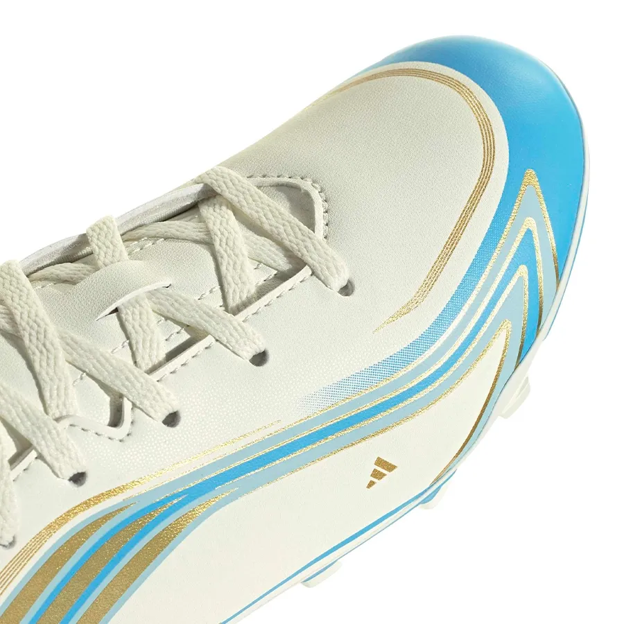 Imagen 5 de 7 de Botines adidas F50 Messi Club Fg-BLANCO/CELESTE/DORADO