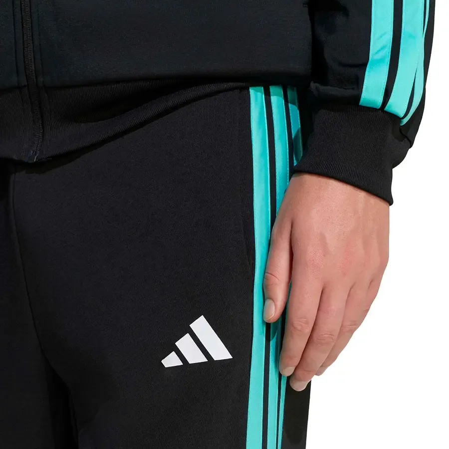 Imagen 3 de 5 de Pantalón adidas Mercedes Amg Petronas F1 Team-NEGRO/TURQUESA