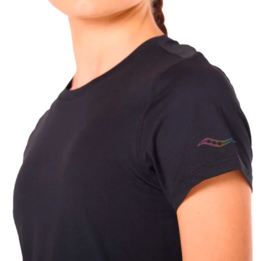 Imagen 3 de 6 de Remera Saucony Peregrine Tr Graphic-NEGRO