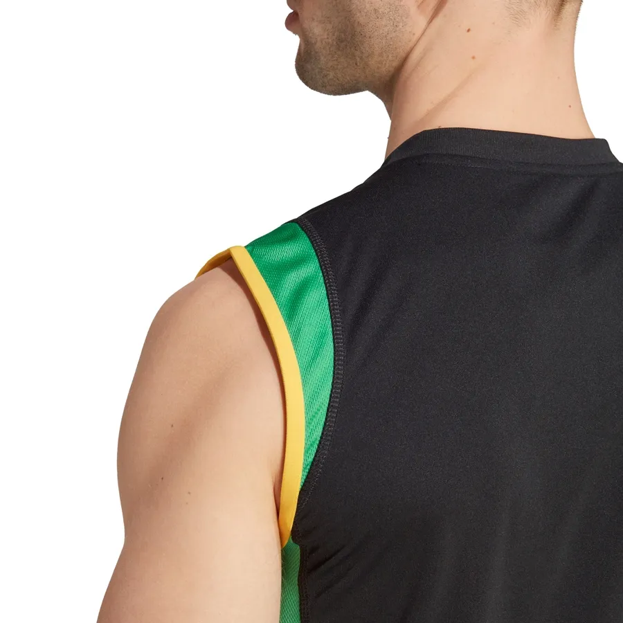 Imagen 5 de 6 de Musculosa adidas Tiro 23 Jamaica-NEGRO/VERDE/AMARILLO