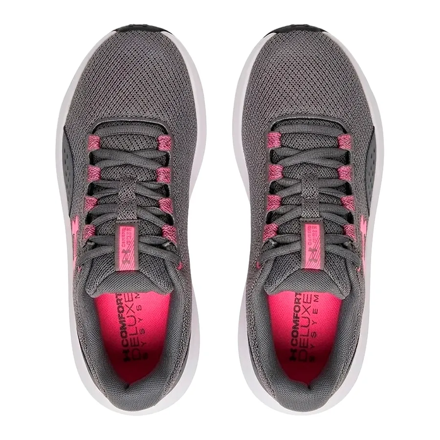 Imagen 2 de 4 de Zapatillas Under Armour Charged Surge 4-GRIS/BLANCO/ROSA