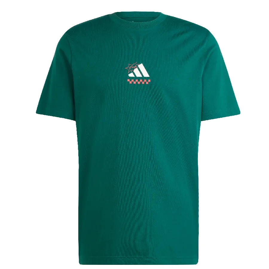 Imagen 2 de 6 de Remera adidas Lounge Pizza Graphic-VERDE