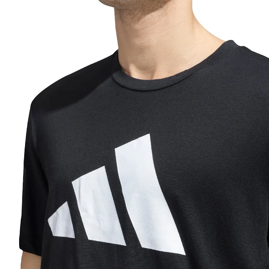 Imagen 3 de 5 de Remera adidas Train Essentials Feelready Logo-NEGRO