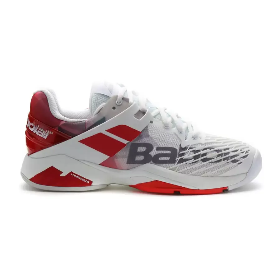 Imagen 4 de 5 de Zapatillas Babolat Propulse Fury All Court-BLANCO/ROJO