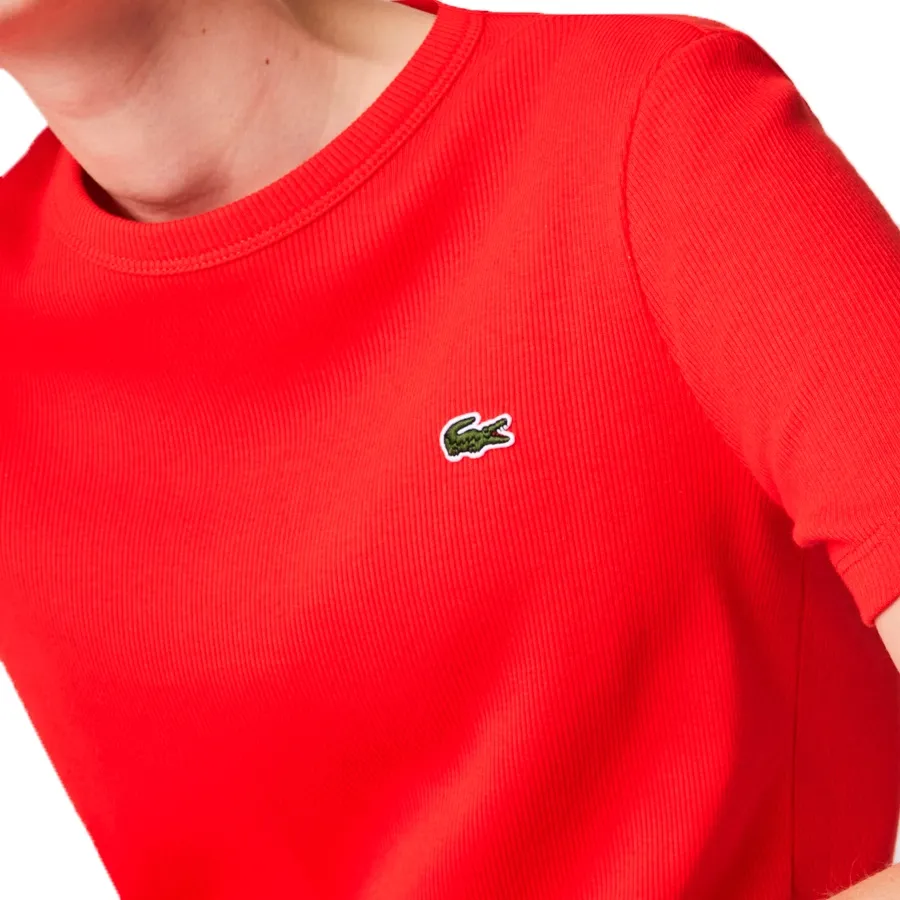 Imagen 3 de 4 de Remera Lacoste Lisa-ROJO