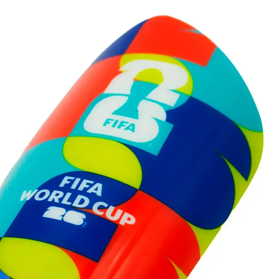 Imagen 2 de 3 de Canilleras DRB Fifa Mundial 2026-MARINO/TURQUESA/ROJO