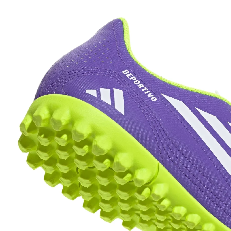 Imagen 6 de 7 de Botines adidas Deportivo III Tf-MORADO/AMARILLO FLUOR