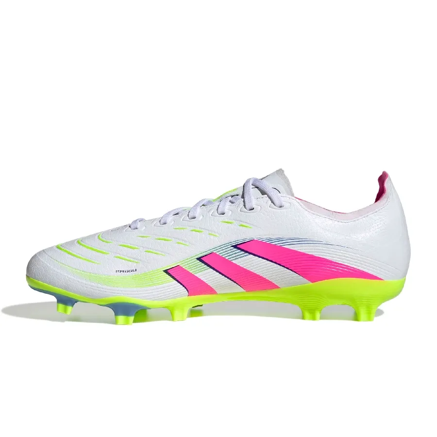 Imagen 2 de 7 de Botines adidas Predator league Fg-BLANCO/ROSA FLUOR/AMARILLO FLUOR