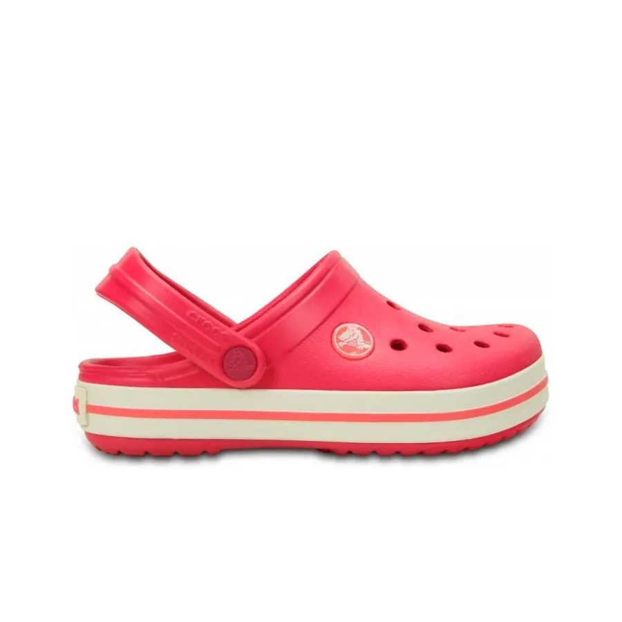 Imagen 0 de 5 de Ojotas Crocs Crocband Kids-FUCSIA/BLANCO