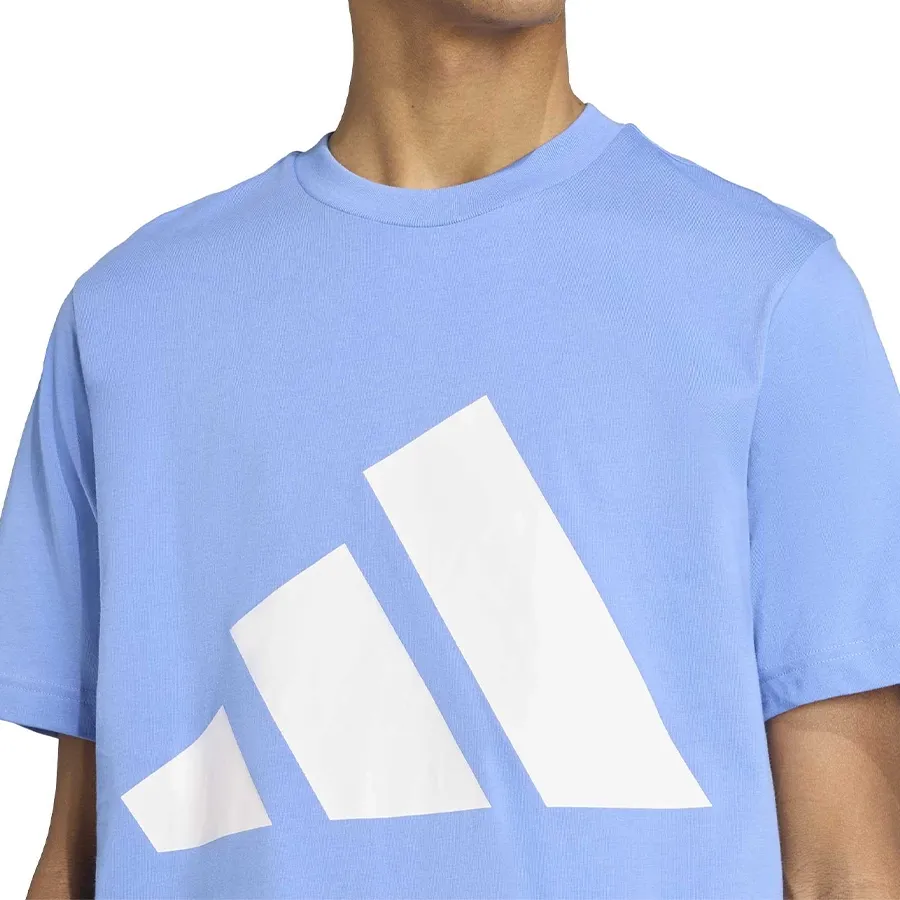 Imagen 3 de 5 de Remera adidas Essentials Big Logo-CELESTE/BLANCO
