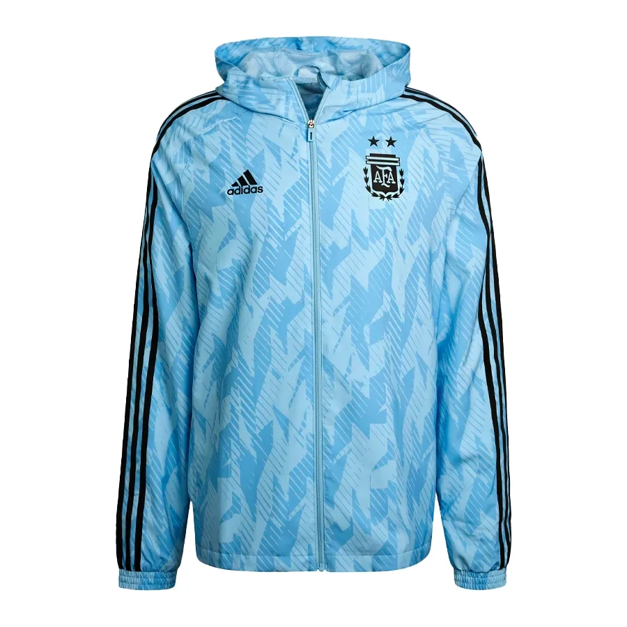 Imagen 0 de 6 de Campera adidas Rompevientos Argentina-CELESTE/NEGRO