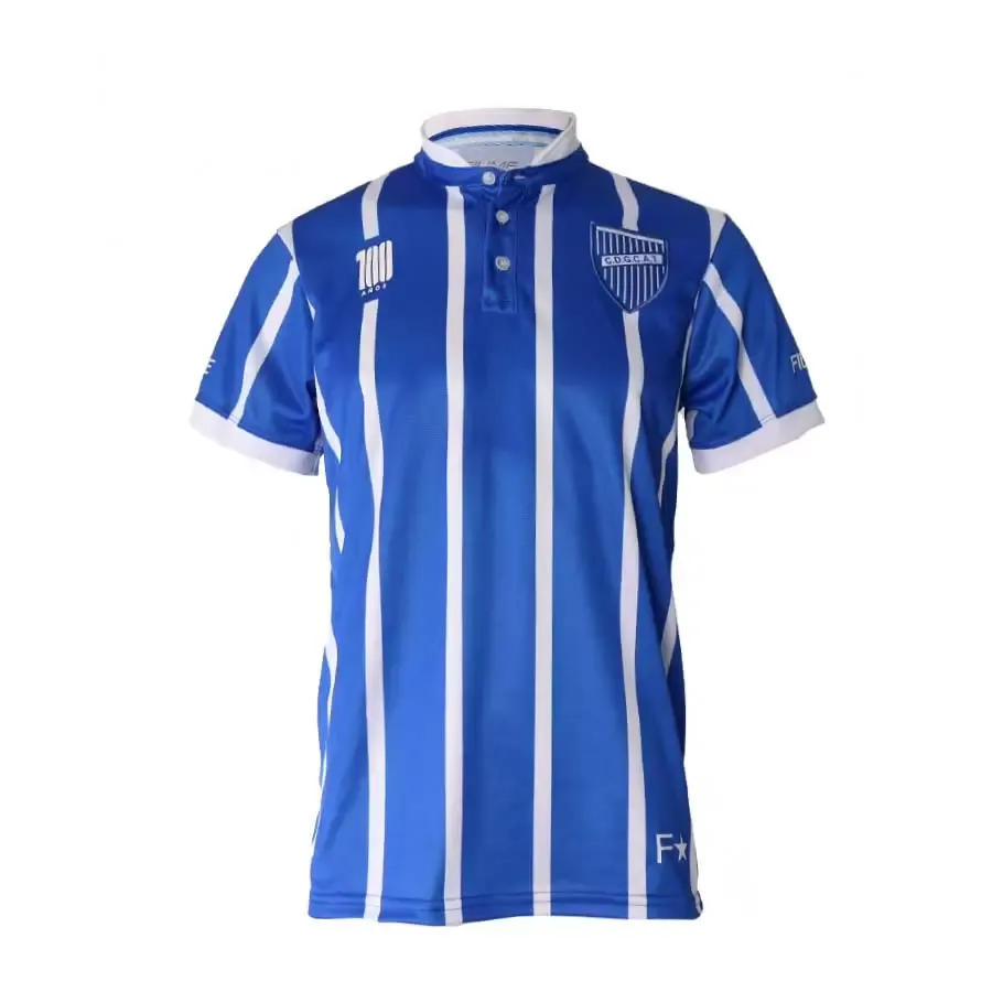 Imagen 0 de 3 de Camiseta Fiume Sport 100 Años Godoy Cruz Oficial-AZUL/BLANCO