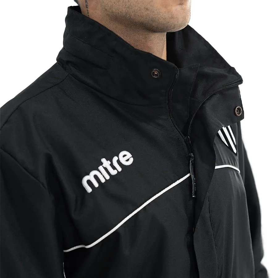 Imagen 4 de 8 de Campera Mitre Bench Jacket Gimnasia y Esgrima-NEGRO/BLANCO