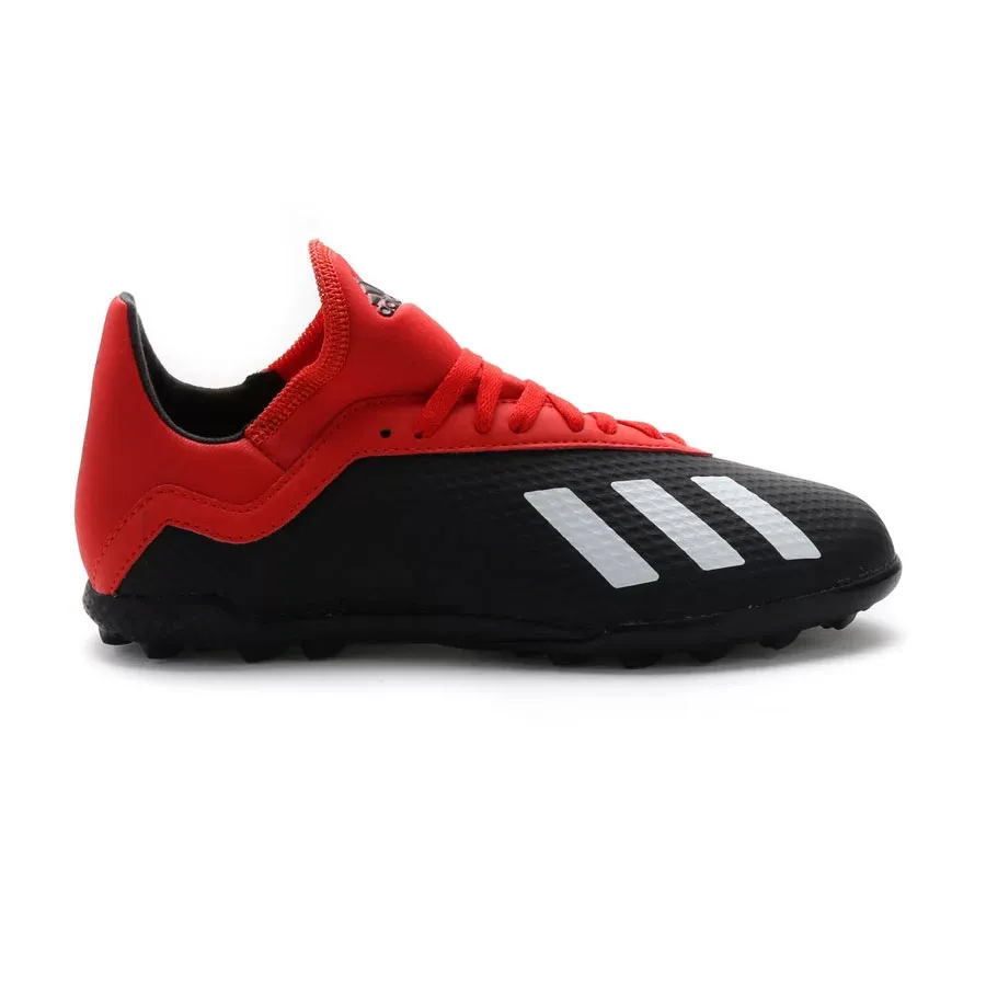 Imagen 4 de 5 de Botines adidas X 18.3 Tf-NEGRO/ROJO/BLANCO
