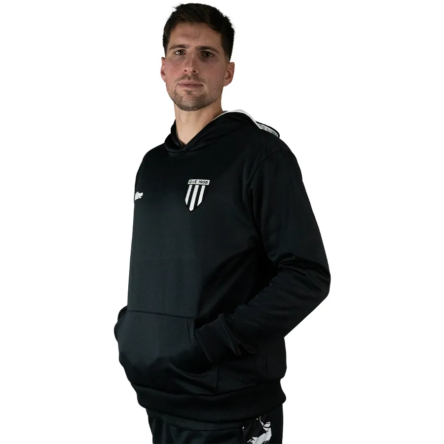 Imagen 1 de 5 de Buzo Mitre Canguro Gimnasia y Esgrima-NEGRO/BLANCO