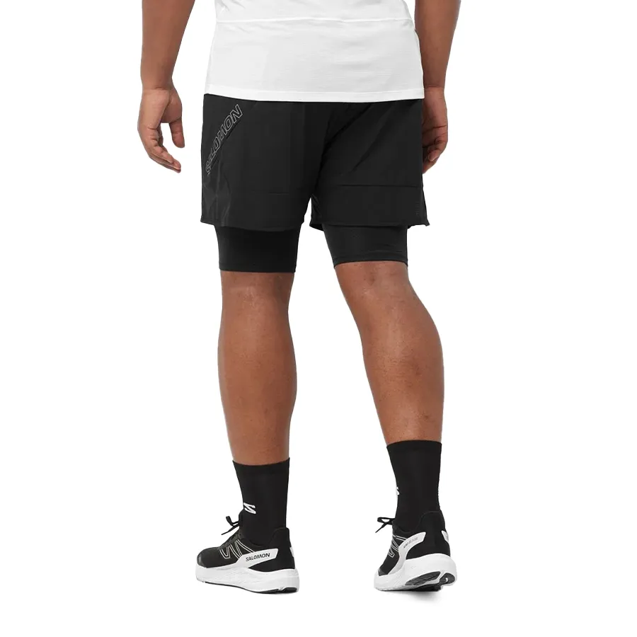 Imagen 1 de 5 de Shorts Salomon Sense Aero 2 in 1-NEGRO