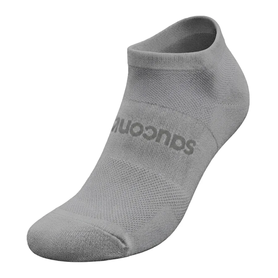 Imagen 2 de 5 de Medias Saucony Oddysey Invisible Socks Pack x3-BLANCO/NEGRO/GRIS