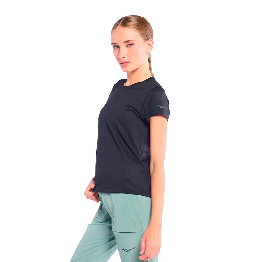 Imagen 2 de 6 de Remera Saucony Stopwatch-NEGRO
