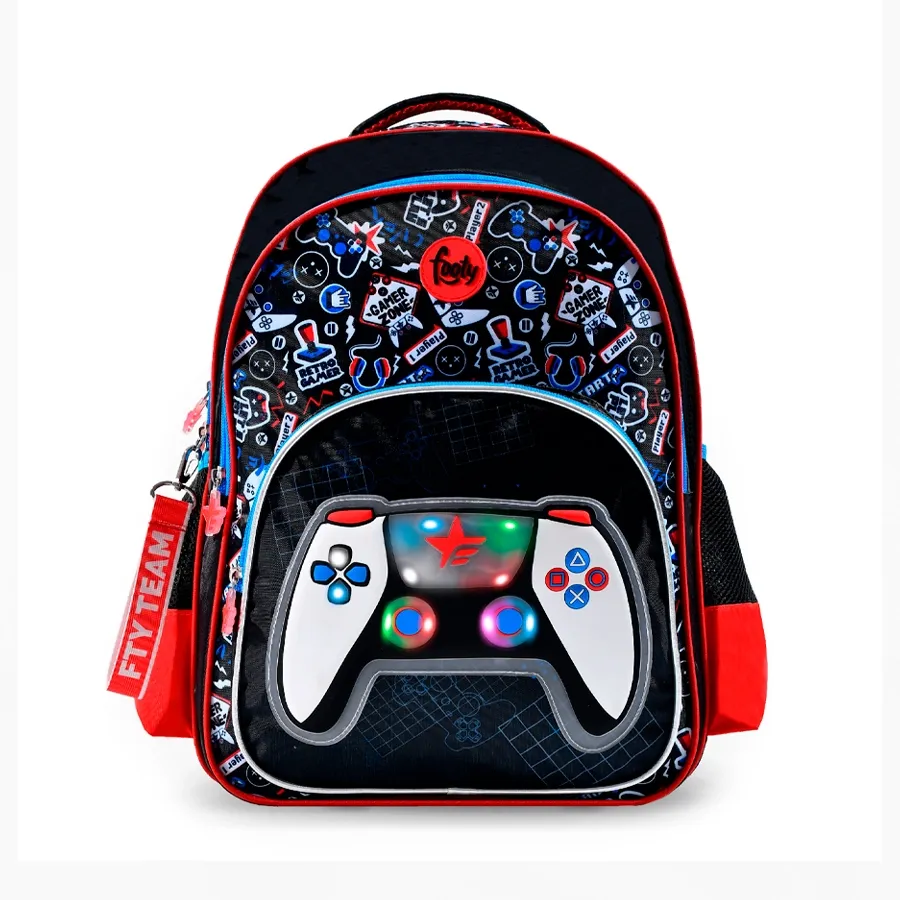 Imagen 0 de 2 de Mochila Footy Espalda 18" Joystick-NEGRO/AZUL/ROJO