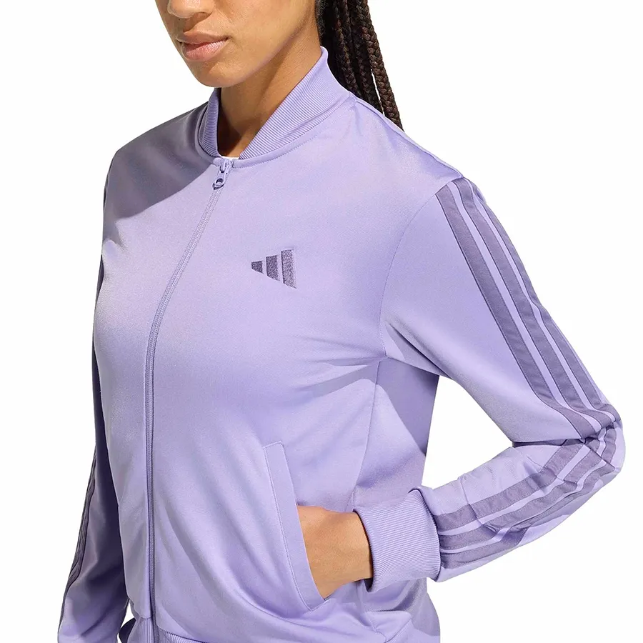 Imagen 6 de 8 de Conjunto adidas Essentials 3 Sripes-VIOLETA/BLANCO
