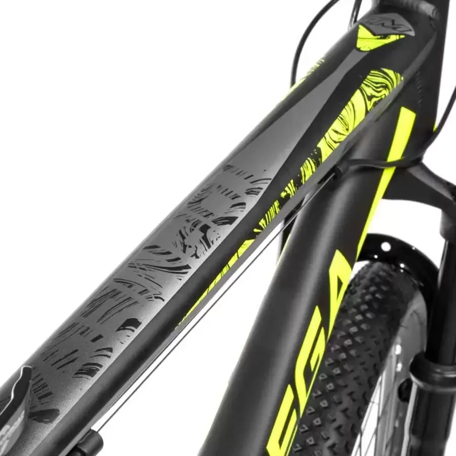 Imagen 3 de 4 de Bicicleta Mtb TopMega Sunshine R29 21 V F. Disco-NEGRO/AMARILLO