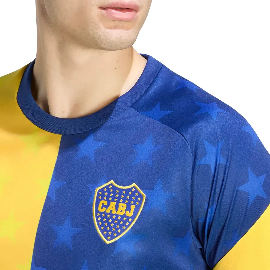 Imagen 4 de 6 de Camiseta adidas Pre-Partido Boca Juniors-AZUL/AMARILLO