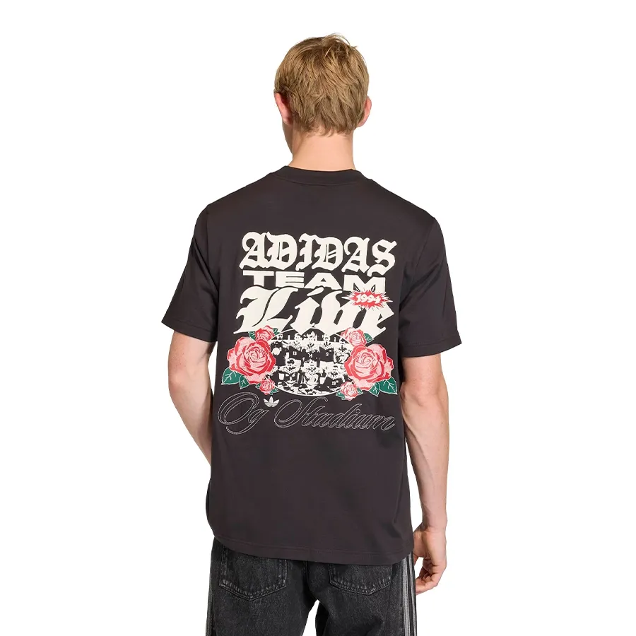 Imagen 2 de 6 de Remera adidas originals Gfx Roses-NEGRO