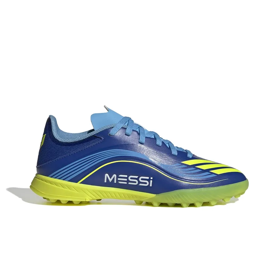 Imagen 0 de 7 de Botines adidas F50 Messi League-AZUL FRANCIA/AMARILLO FLUOR/CELESTE