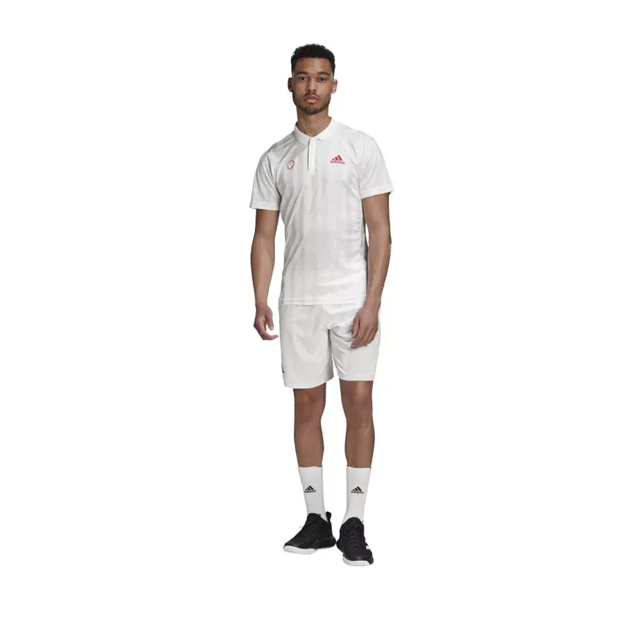 Imagen 3 de 6 de Remera adidas De Tenis Freelift Engineered-BLANCO/ROJO