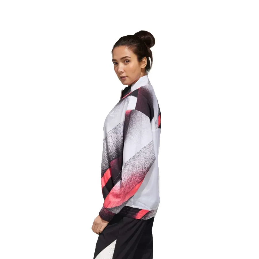 Imagen 0 de 6 de Campera adidas Deportiva Tejida Unleash Confidence-BLANCO/NEGRO/ROSA