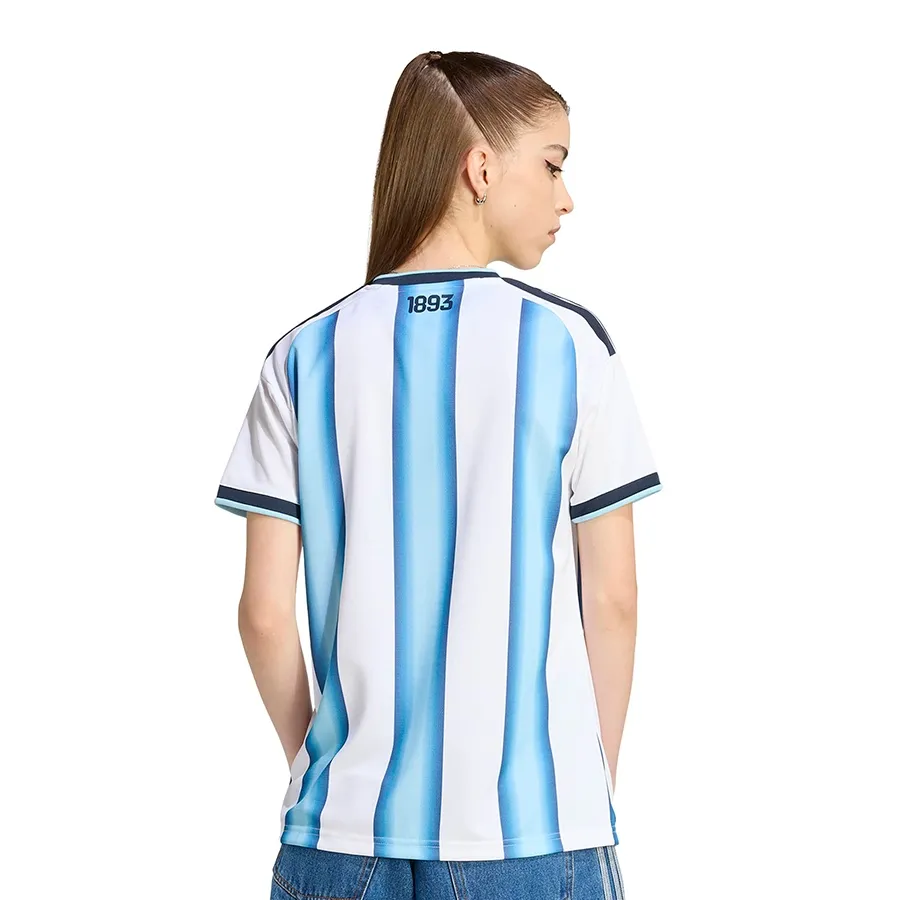 Imagen 1 de 6 de Camiseta adidas Titular Selección Argentina 26-BLANCO/NEGRO/CELESTE