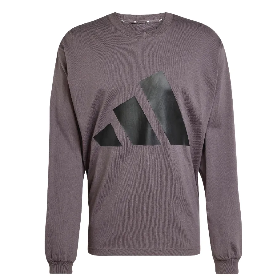 Imagen 1 de 5 de Remera adidas Buzo Essentials Big Logo-GRIS/NEGRO