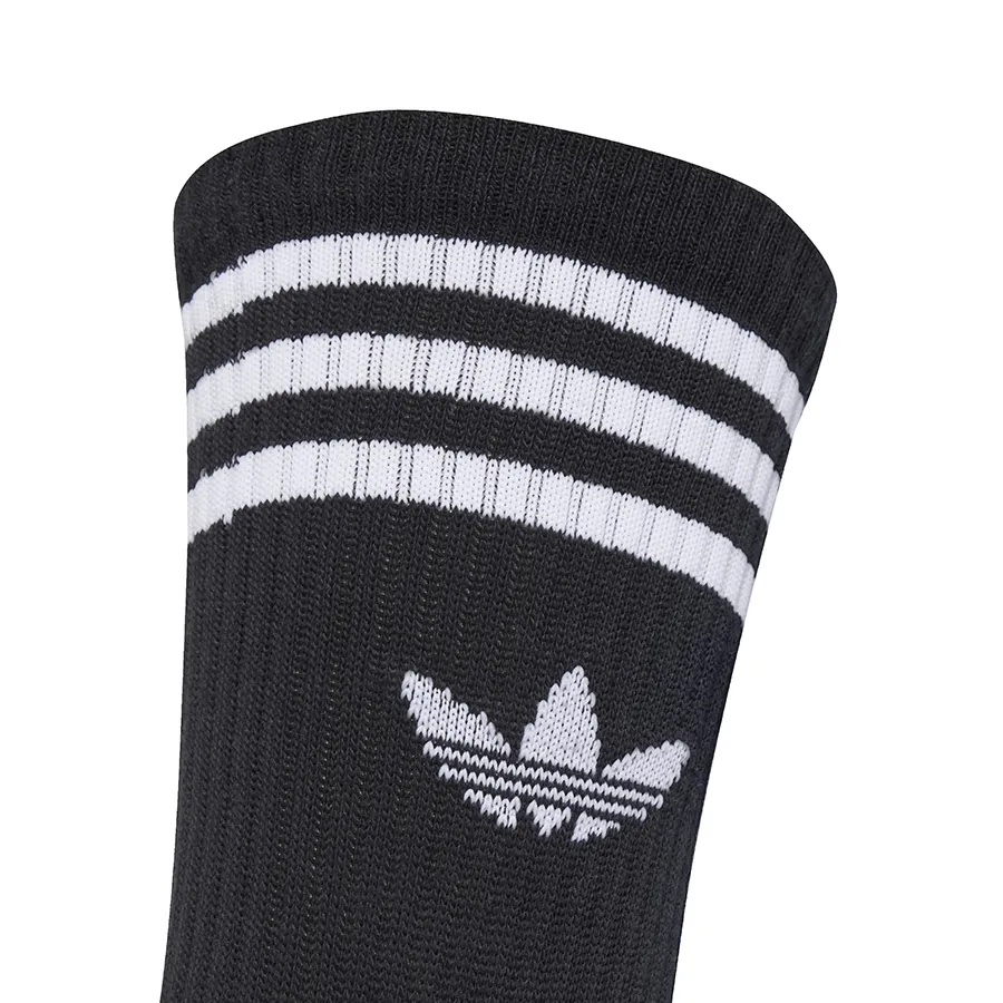 Imagen 2 de 3 de Medias adidas originals 3 Strips Crew 3 Pack-NEGRO/BLANCO