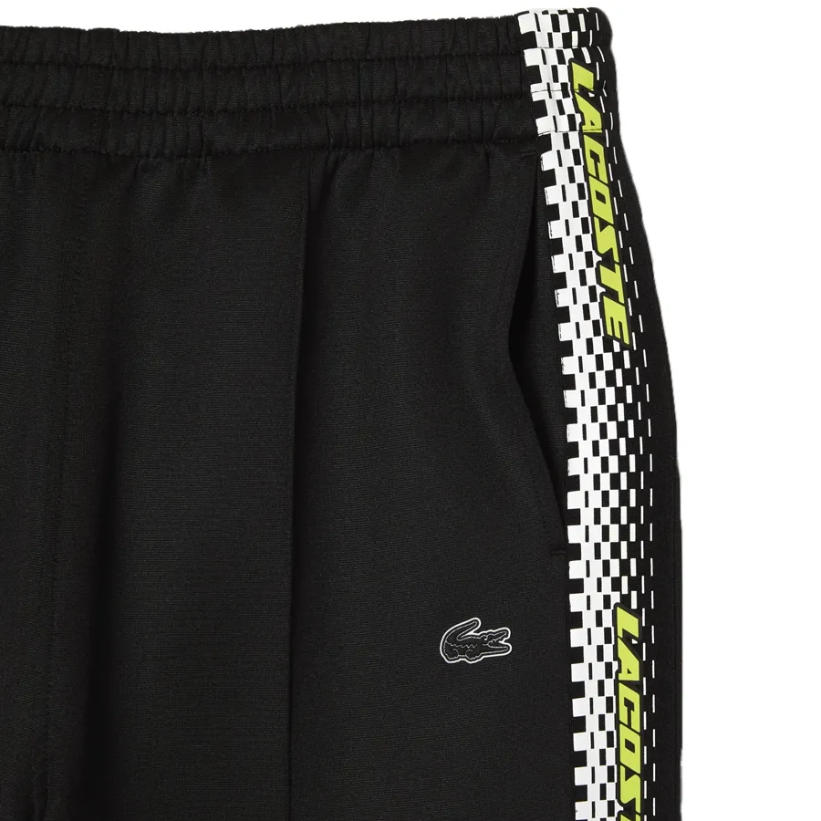 Imagen 5 de 6 de Pantalón Lacoste Survetements-NEGRO/AMARILLO
